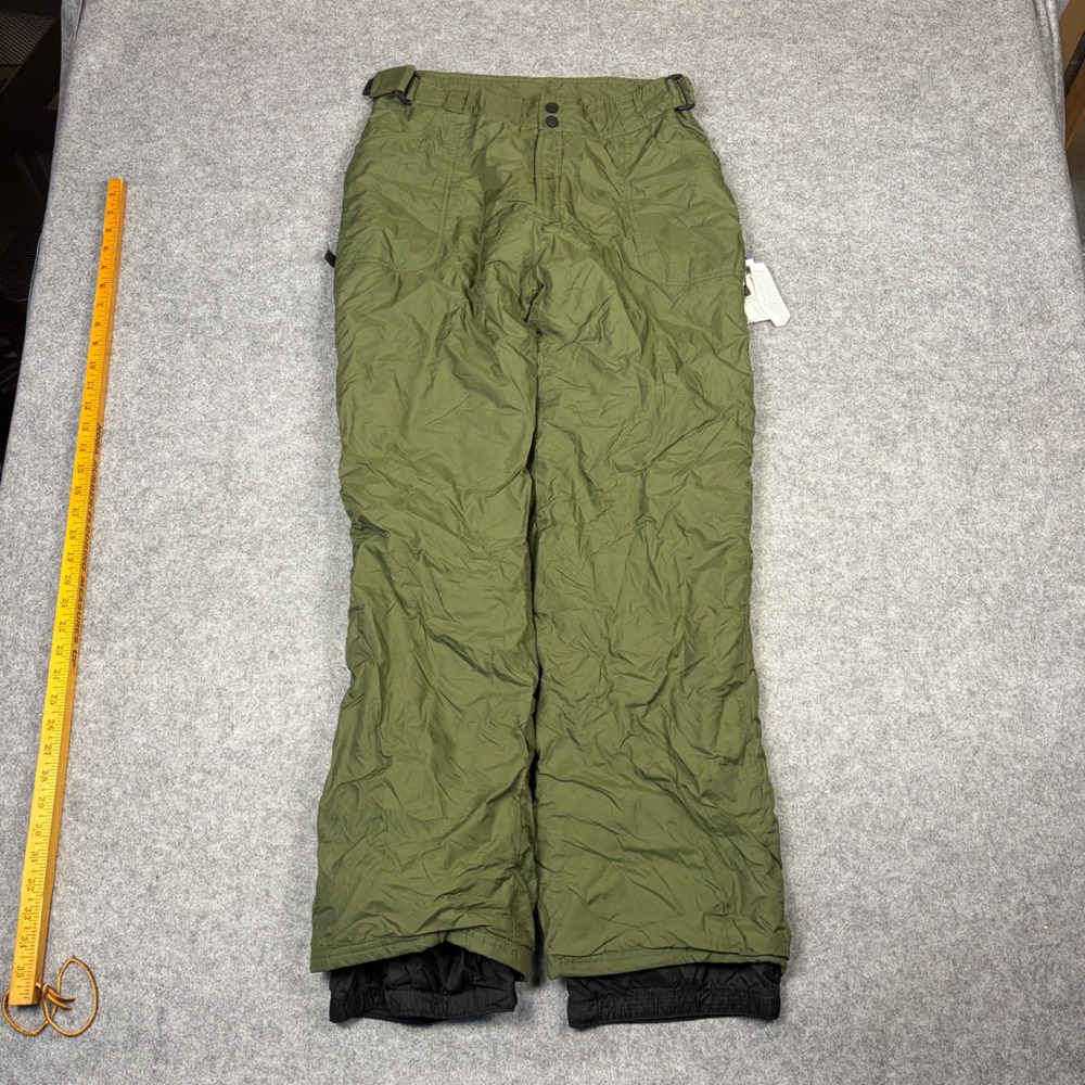 Boulder Gear Mens Snow Pants Olive Green Insulated Waterproof Ski Snowboard M